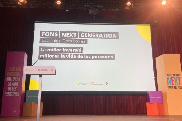 Els fons NextGenerationEU fan possible la inversió en projectes socials més important a Catalunya